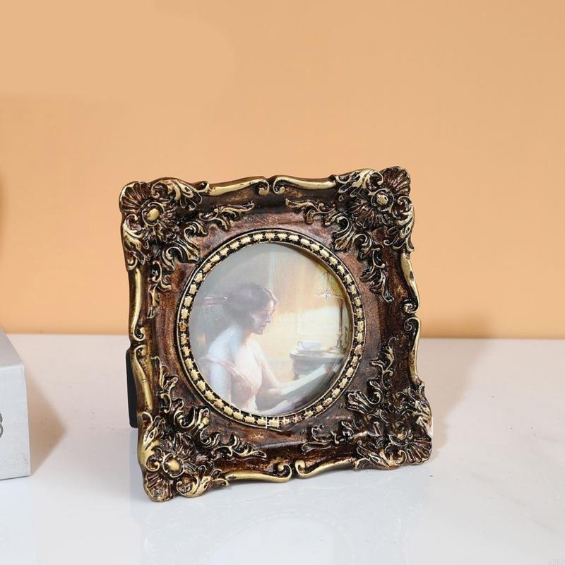62KD Vintage Picture Frame Old Fashioned Photo Gallery Art Antique Ornate Photo Frame