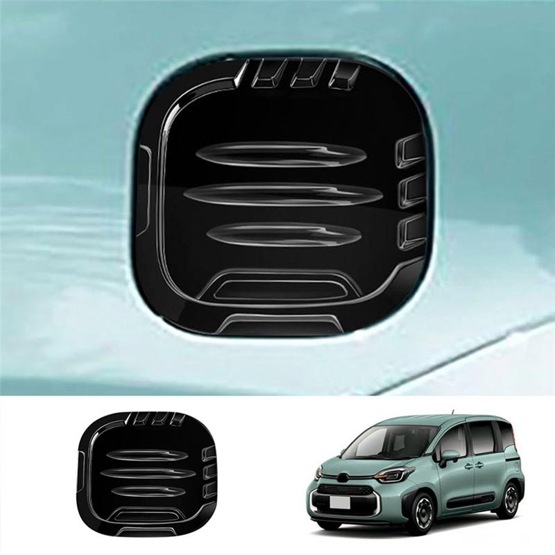Car Fuel Tank Cap Cover Trim Oil Fuel Cap Protective For Toyota SIENTA 10 Series Parts Bright Black