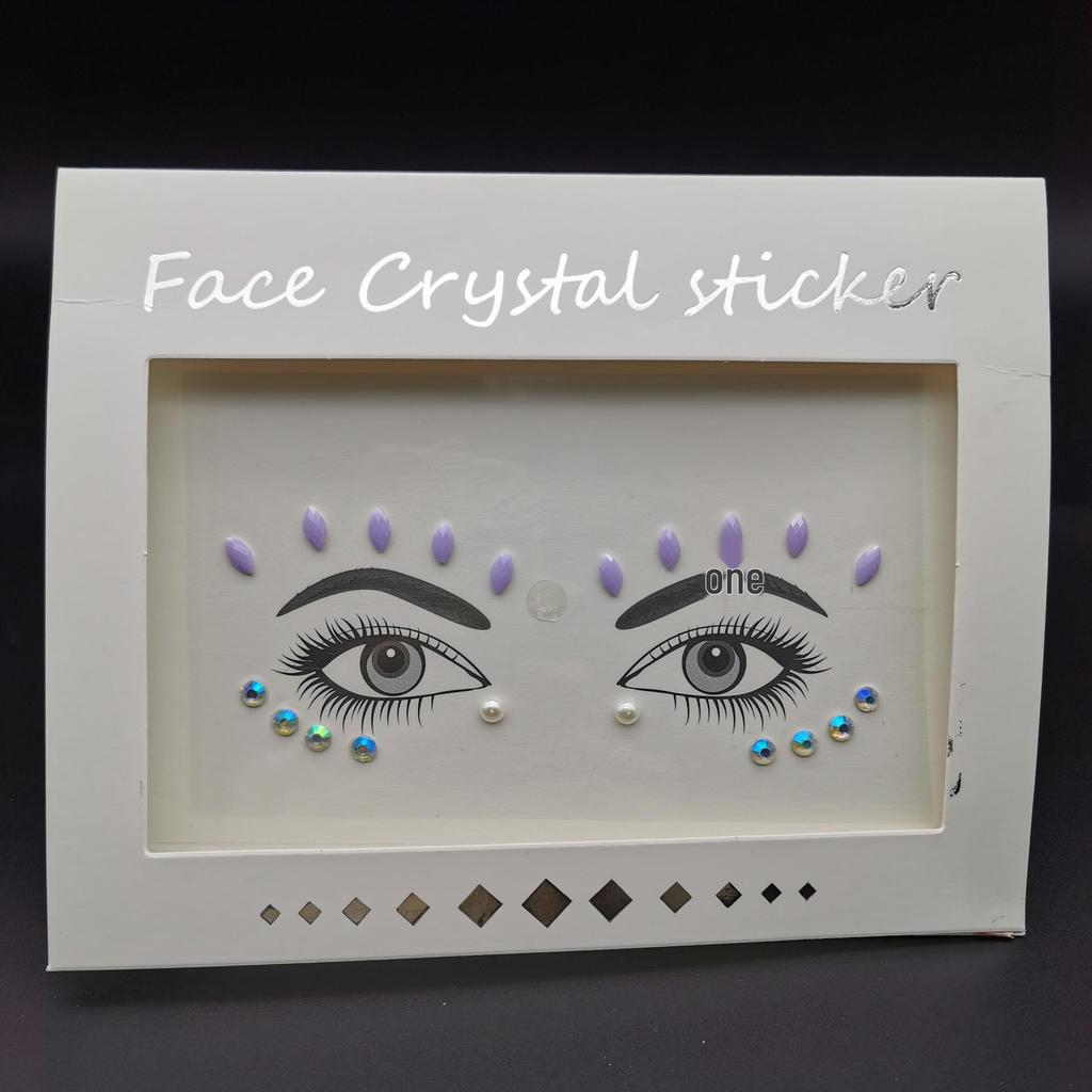 Cat Face Masquerade Rhinestone Stickers & DIY Jewelry Ring for Makeup