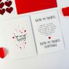 Candy Cards With Drifting Bottle Shaped Cards For Valentine's Day Party Gift Exchange Gift Decoration