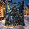 Batman Pattern Blanket for Home Decoration, Bed, Sofa, Car Travel, Camping, Suitable for All Seasons, Birthday Christmas Gift