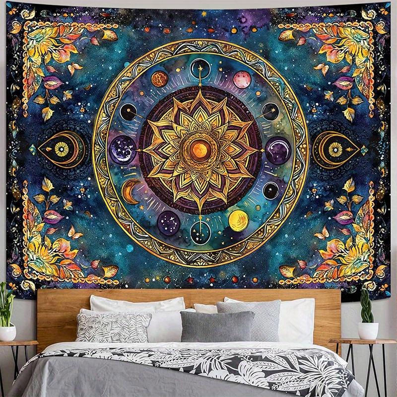 Cosmic Mandala Tapestry Background Cloth Hanging Cloth Bedroom Bedside Decorative Wall Cloth Rental Dormitory Tapestry