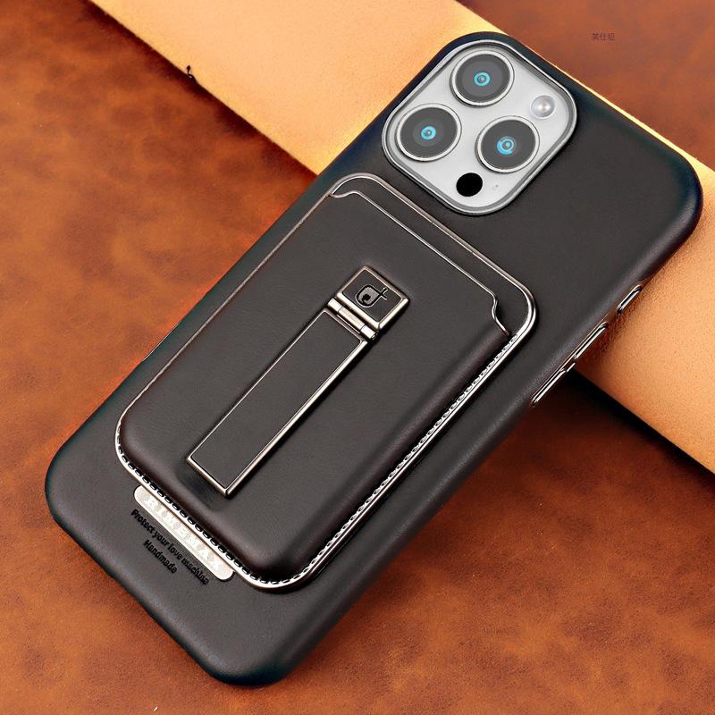 

Подходит для чехлов для телефонов Apple 16promax, 12 магнитных чехлов-подставок для карт, 15iphone полных чехлов, 14 бизнес-чехлов, 13 кожаных чехлов iPhone 16 Pro max 6.9 inch