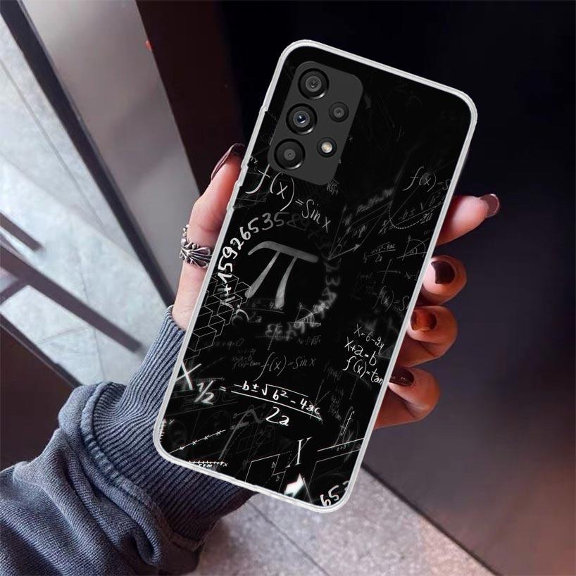 Physics Chemical Mathematics Phone Case For Samsung Galaxy A12 A52S A42 A32 A22 A51 A50 Note 20 Ultra 10 S10 Plus A71 A70 A31 A3