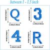 Pack Of 72 Embroidered Alphabet Number Patches Durable Iron On Applique For Clothing Bags DIY Crafts