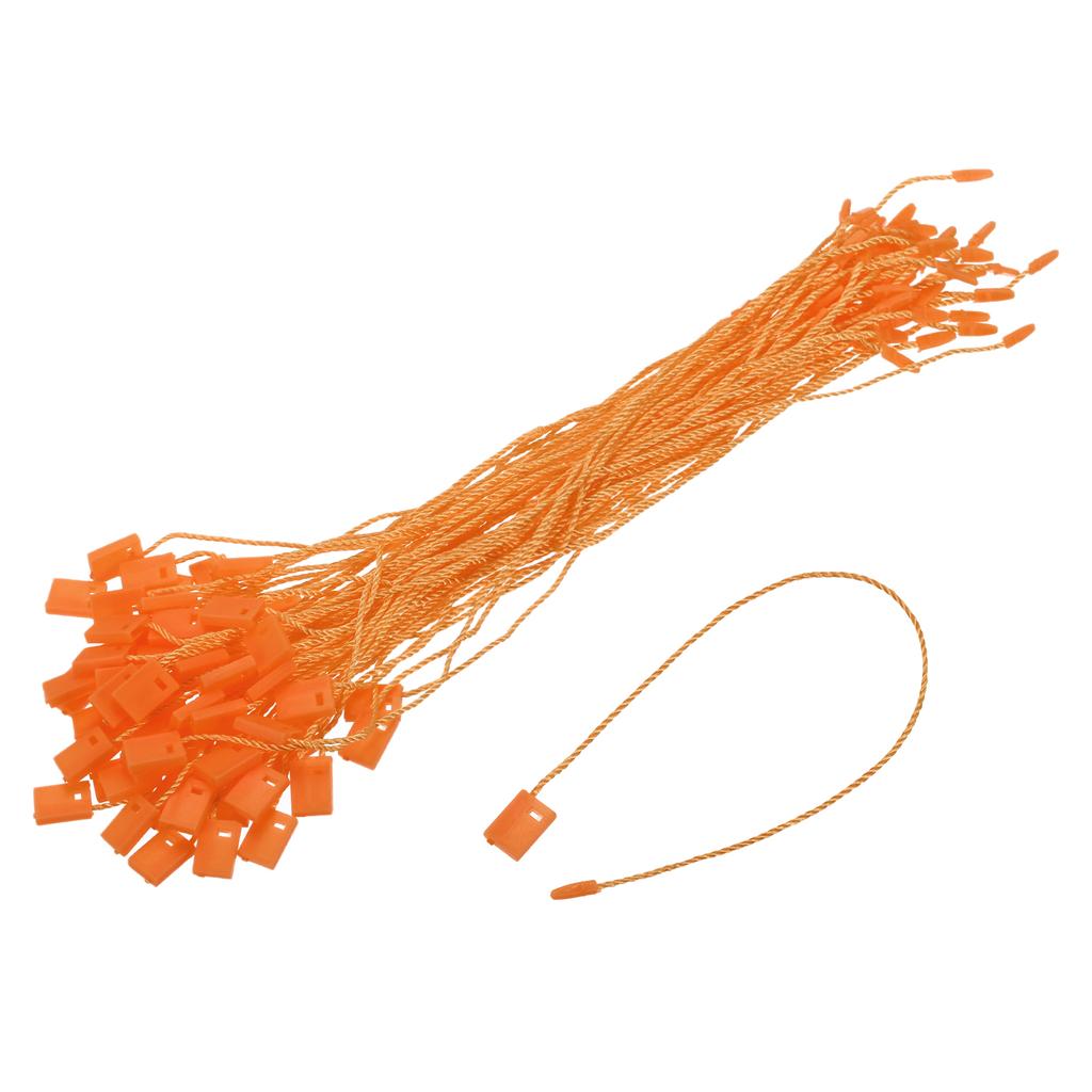 500Pcs Nylon Hang Tag String Snap Lock Pins Loop Price Tag Fastener Plastic Tags Ties Tag Tags with String 6.7Inch