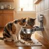 Suction Cup Dogs Watering Bowl Leak-Proof Pet Feeding Bowl No Spill Cervical Spine Bowl Cat Dog