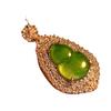 Natural Jadeite Pendant Female Micro-Inlay, Real Photo Fidelity