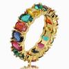 Geometric Oval Zircon for Women, Gold Tone Fashion Jewelry