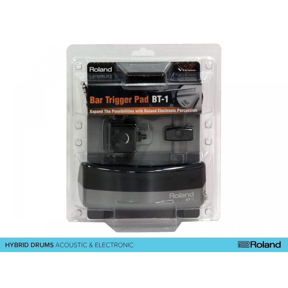 Roland BT-1 Drum Bar Trigger Pad for Hybrid & V Drums, Versatile Add-on Trigger Pad for V Pads and Acoustic Drums, Black