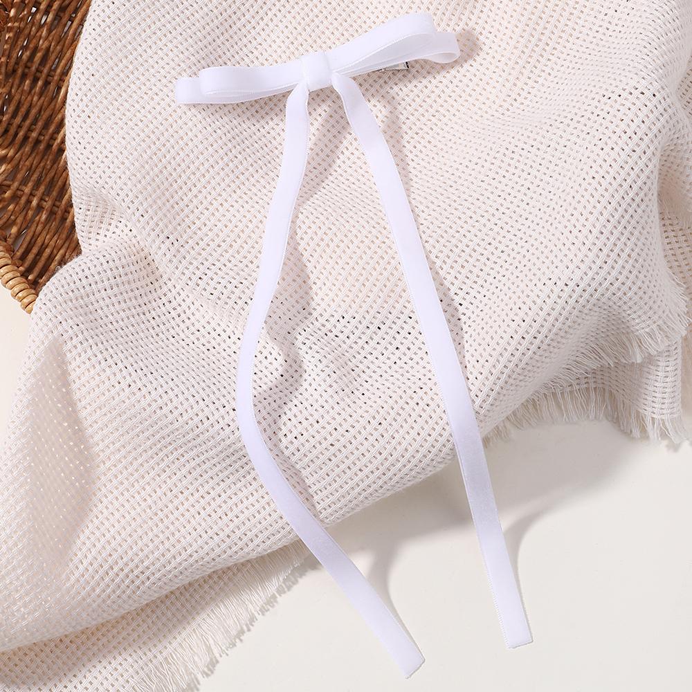 2pcs Vintage Red Velvet Bow Hair Clip For Women Girls Korean Long Tassel Ribbon Hairpins Barrettes Headwear Hair Accessories