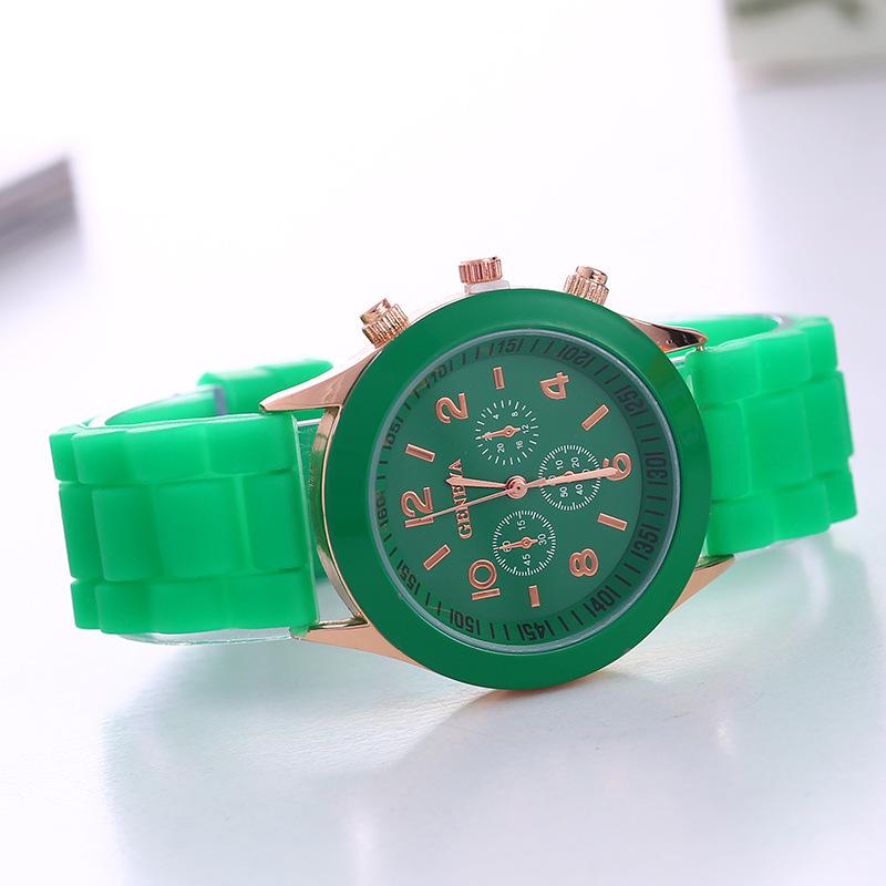 Montre de Sport en Silicone Geneva pour Femme: Design Jelly de Mode Coréenne Lumineux et Coloré