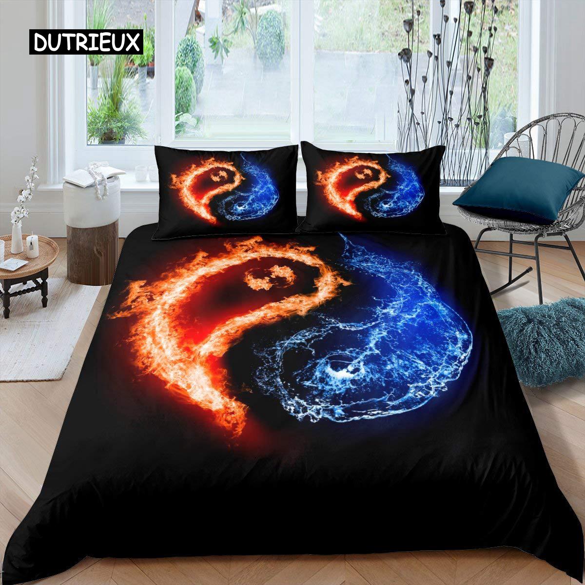 

Polyester Comfortable Stylish Pattern Duvet Cover Set With Duvet Cover And Pillowcases King Queen Twin Sizes For All Ages EU single(135x200cm)