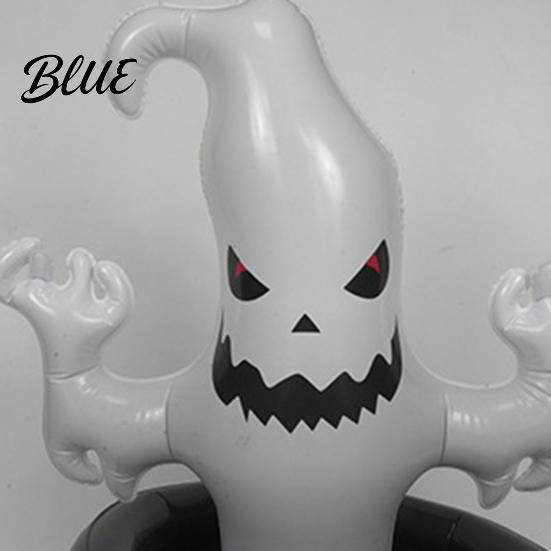 Black Magic Ice Bucket Inflatable Ghost Bucket Halloween Party Drink Tub White Double-layer Beverage Cooler for Decor Outdoor Picnic Storage