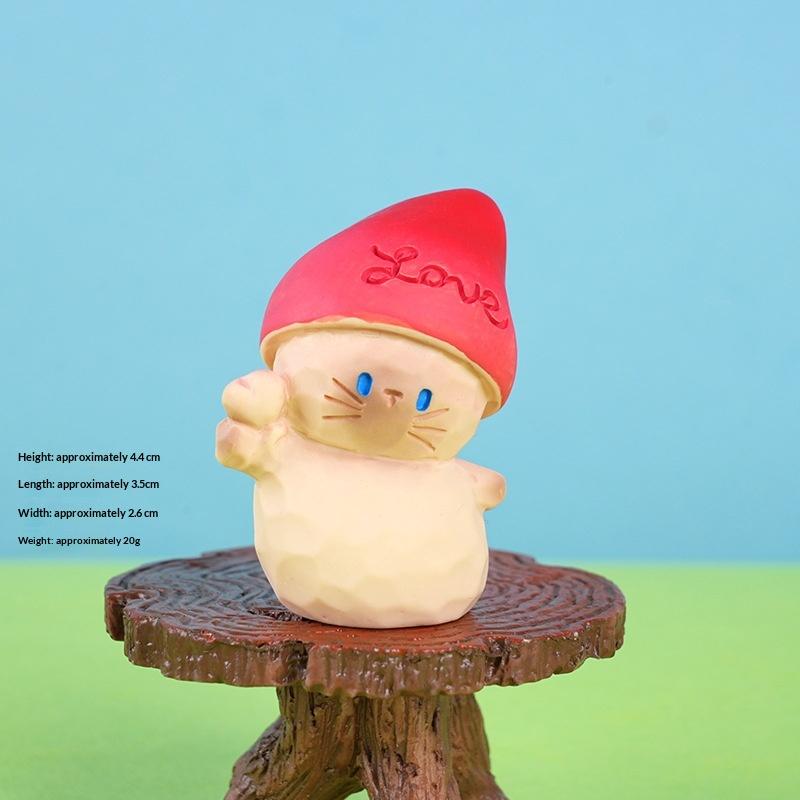 Neue Cartoon Fadcute Katze Pai Serie Harzfigur Ornament Premium-Textur Feiertags-Hausdekoration Modellspielzeug Überraschungsgeschenke