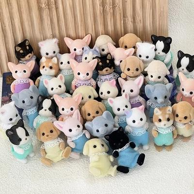 Waldtierfamilie 1:12 Puppenhausmöbel Mini Kaninchen Bär Hund Katze Haustiere Puppen Figur Spielzeugpuppen Kinder Ostergeschenke