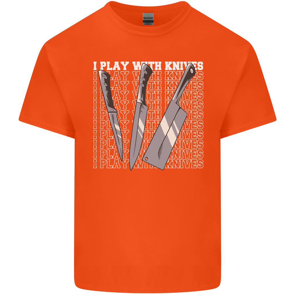 Chef I Play With Knives Unisexs Light Cotton TShirt