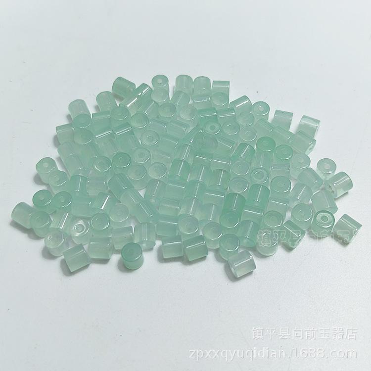 Ice Jade Green Beads 5x5mm - Loose Beads for DIY Bracelets, Necklaces, Earrings & Tassel Accessories