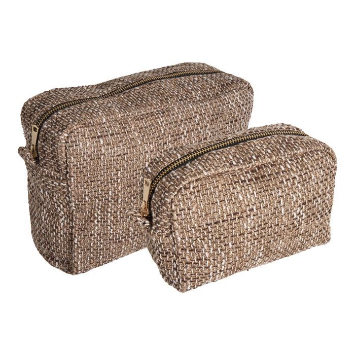 Trousse de toilette - HOUSE NORDIC - Marron - Polyester - Souple - Zippée