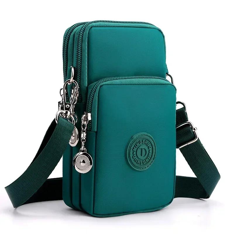 Neue Damen-Handytasche aus Nylon, Handytasche, Münzgeldbörse, Riemen, Umhängetasche, kleine Umhängetaschen für Damen, Geldbörse, Reisegeldbörse