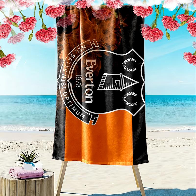 Everton Football Club Print Beach Towel, Large Soft Quick Dry Towel for Beach Camping Swimming