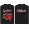 Men's and Women's Cotton Short Sleeve Punk Rock Slipknot Slipknot Band T-shirt Printing Digital Printing of Heavy Metals