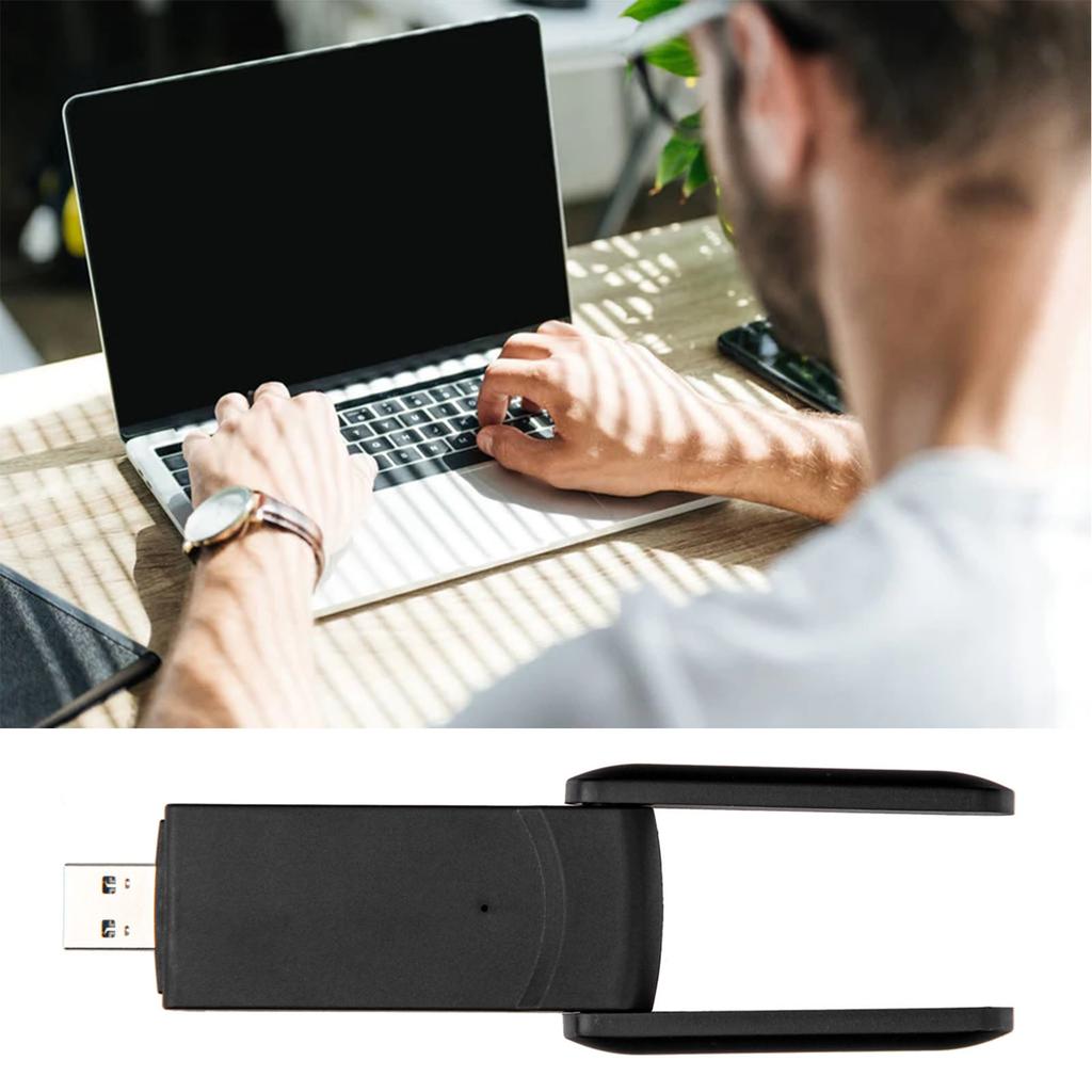 1300M Dual Band WiFi Adapter 2.4G 5.8G USB3.0 Interface Adjustable Signal Sensitivity WiFi Adapter