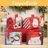 Charmante Boîte aux Lettres de Noël Rouge Décorative en Métal Boîte Cadeau Pour le Rangement Festif des Bonbons