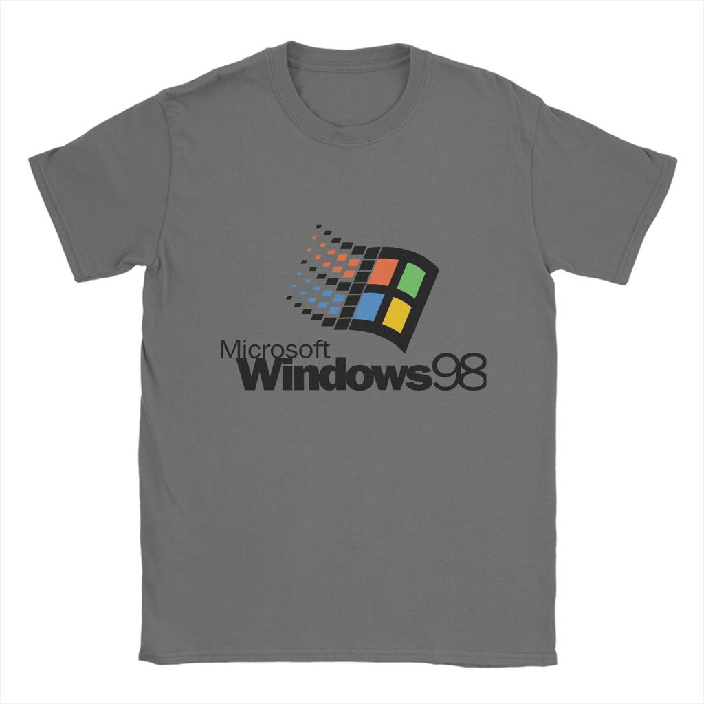Microsoft Windows 98 T Shirt Summer  Cotton T-Shirts For Male Popular Loose Tee Shirt Short Sleeve Classic Tops