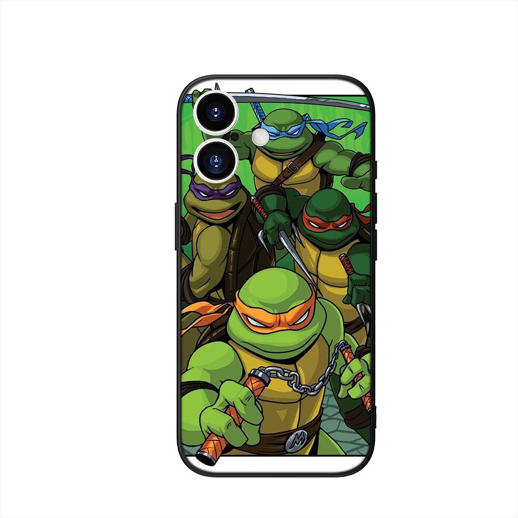 

Ninjas Wallpaper T-Turtles Phone Cover Case for Apple iPhone 16 15 14 Plus 13 12 Mini 17 Pro Max + 16E Air 16+ ProMax Casing iPhone 14