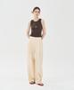 PINBLACK Tuck Detail Wide Fit Pants Beige