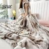 Plüsch-Überwurf 3D-Blasen-Decke Tie-Dye Kunst-Kaninchenfell-Textur Tragbar Büro-Nickerchen Fleece Weich Warm Gemütlich Dekorative Abdeckung für Couch Sofa Bett