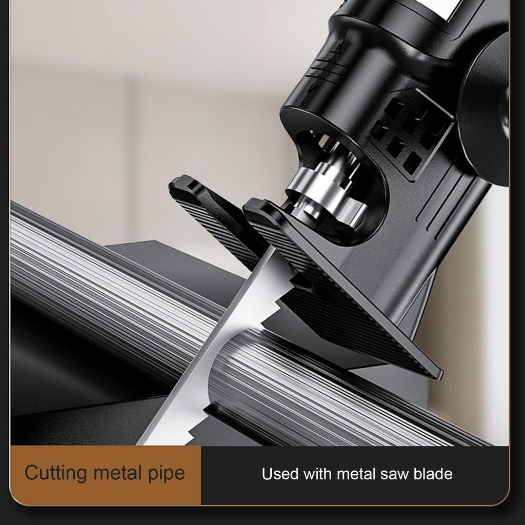 Tragbare Elektrische Säge Kopf Von Schraubendreher Kolben Adapter Elektrische Bohrer Zu Elektrische Säge Haushalt Holz Metall Schneiden Werkzeuge