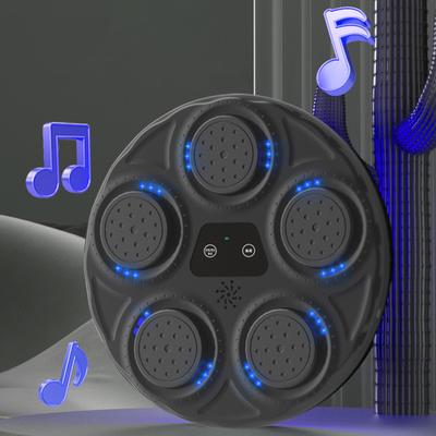 Hudební boxerský stroj Nástěnný terč Osvětlený LED Chytrý písečník Boxerský stroj pro děti Dospělé Domácí cvičení Boxovací trénink