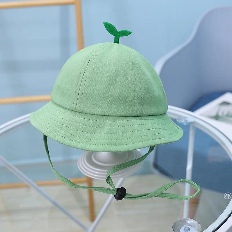 Spring and Summer Cartoon Solid Bucket Hat Fisherman Hat Outdoor Travel Hat Sun Cap for Boys and Girls 54