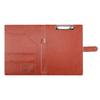 Elegant PU Leather Document Folder With Secure Magnetic Buckle Closure And Place Sign Ones Name Pen Storage Folder A4 Folder