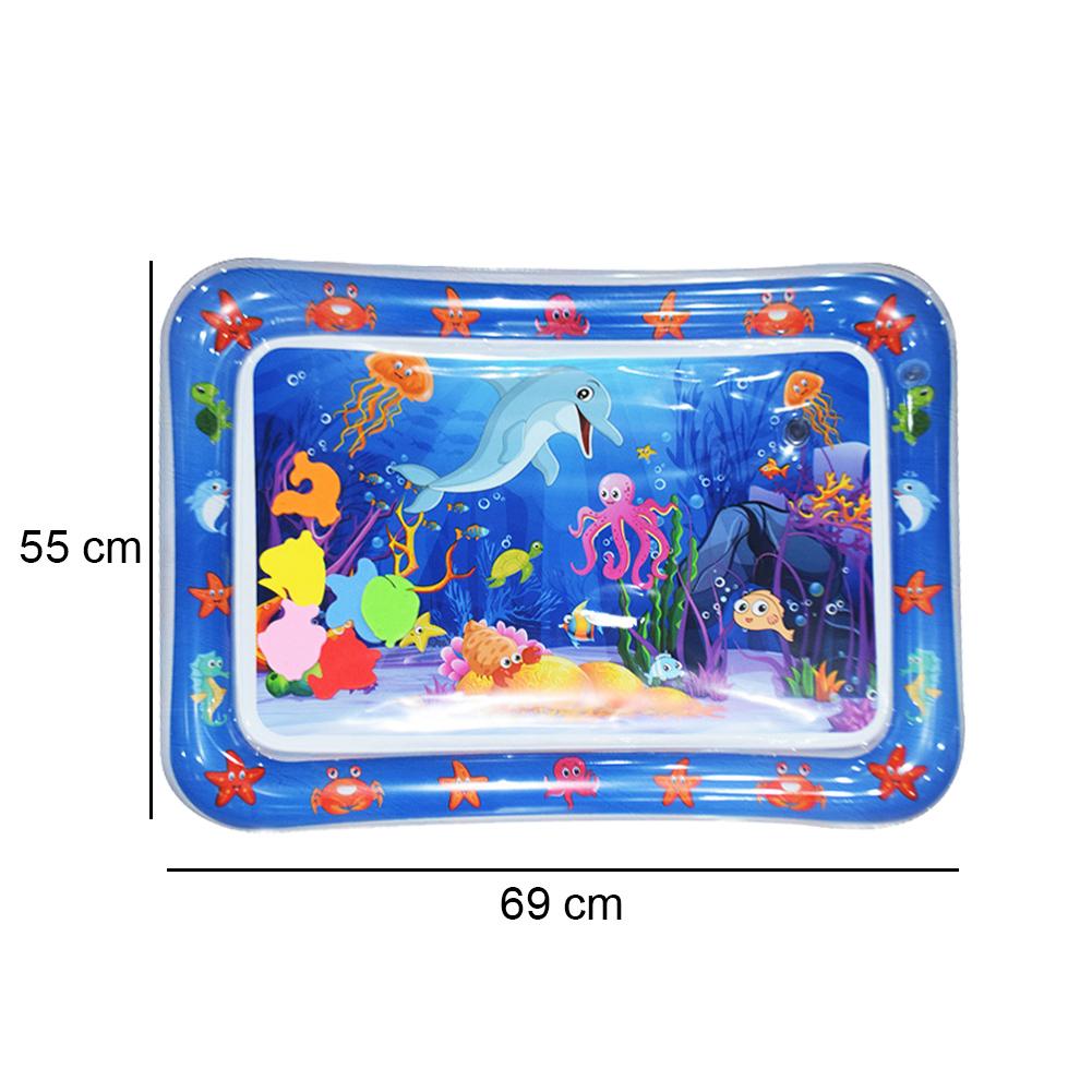Water Sensory Play Mat Thickened Inflatable Water Mat For Cat Dog Pet Playmat With Fish Ocean Theme Baby Safety Cushion Ice Mat
