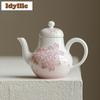 120ml Hand-painted Cherry Blossoms Arita Porcelain Teapot Vintage Tea Infuser Pot Tea Brewing Kettle With Filter For Tea Gift