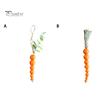 Easter Wooden Carrot Beads String Wood Pendant Spring Home Party Decoration for Birthday Housewarming
