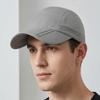 Quick Dry Outdoor Sun Hat Solid Color Sports Caps Breathable Baseball Cap  Men