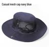 Concave-Convex Outdoor Sun Hat with Sunshade Net for Camping, Fishing, Hiking, and Climbing (Model: AT8707)