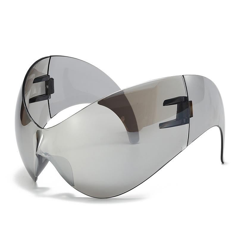Xiaohongshu Unisex Cat-Eye Cycling Sunglasses: One-Piece Sporty European & American Style