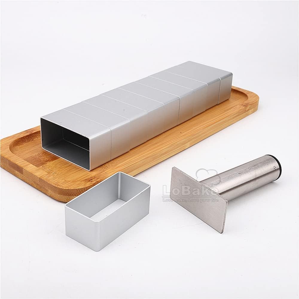 2.7cm Height Extra Large Rectangle Aluminium Pineapple Cake Mold Stainless Steel Press Smoother For DIY Cookie&Biscuit Tools