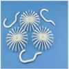 2pcs Creative Multi-functional Plastic 360-degree Rotating Tie Rack Multi-purpose Rack Pawl 18 Scarv