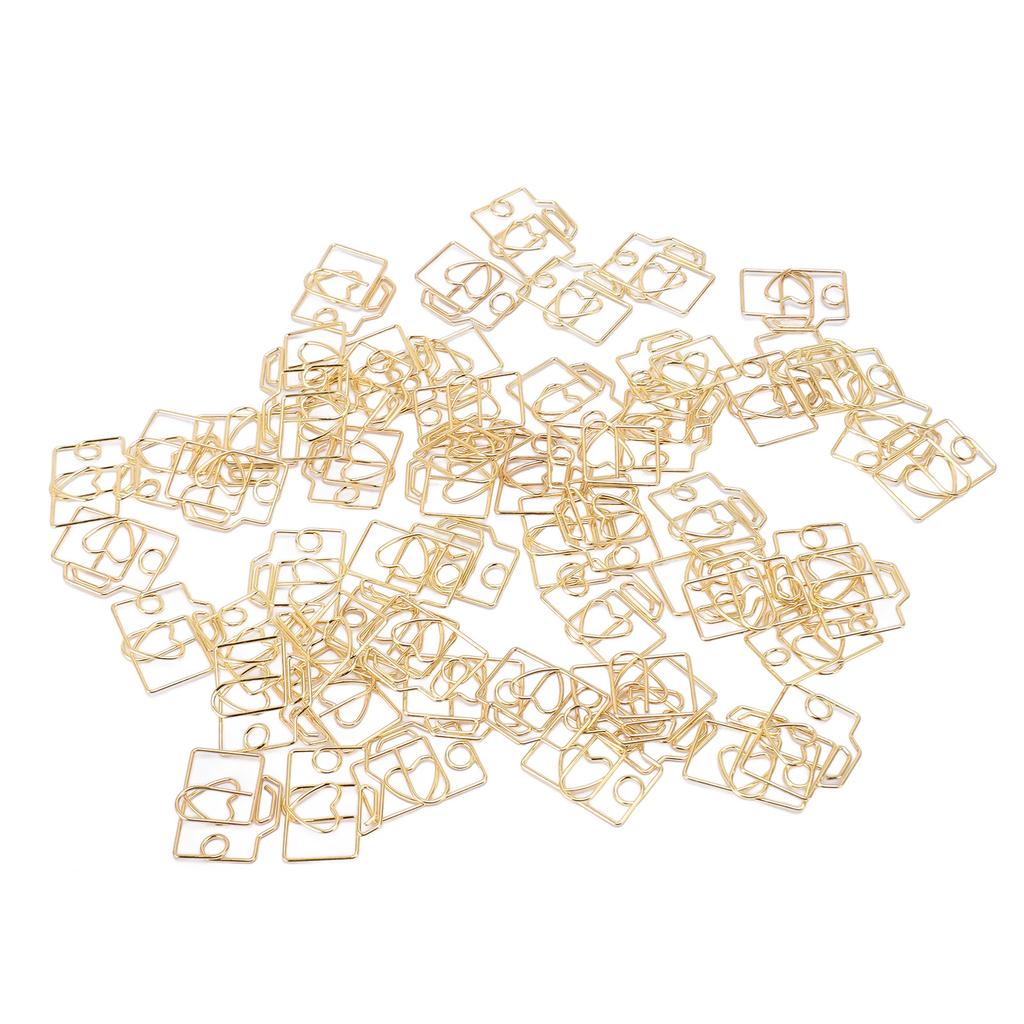 80 stk. Papirklemmer Jern Kameraformet Søte Bokmerker Planleggerklemmer med Oppbevaringsboks for Kontor