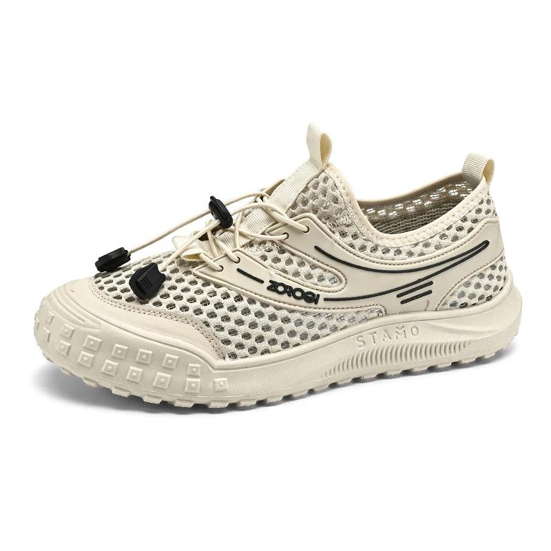 Fashion New Style Men's Mesh Shoe Fashion Mans Sneakers Breathable Outdoor Sports Water Hiking Sneaker Casual Lightweight Popular Model