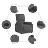 Relaxation Armchair Dark Grey Fabric