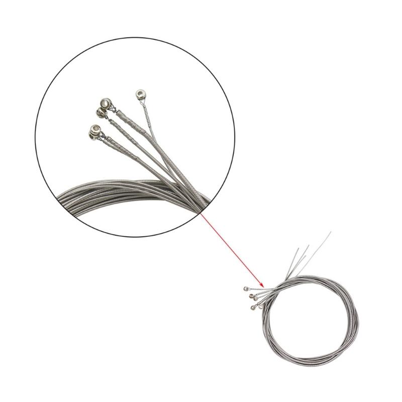 Nickel Alloy Electric Bass String Instrument Bass 1.14mm-3.29mm 5 String Electric Bass String Set DIY Repair Bass Parts