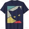 Cat Retro Style Vintage Feline Gift TShirt Oversized T Shirt Kawaii Clothes for Women High Quality Cotton Graphic T Shirts Tops