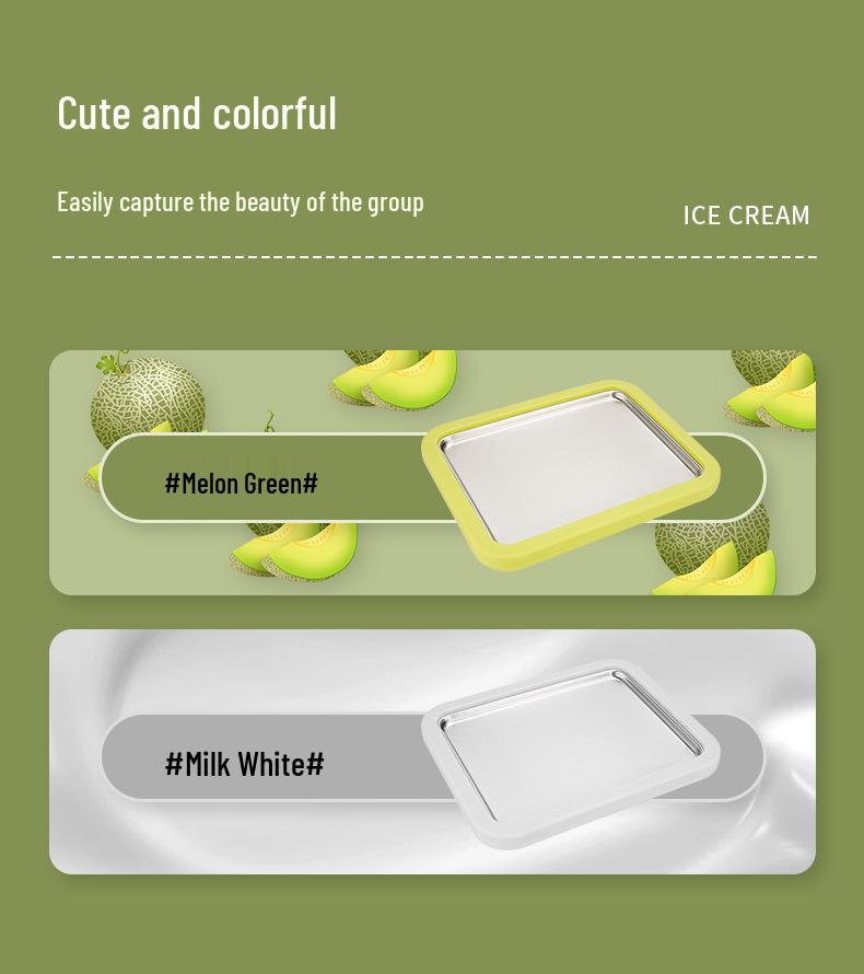 Homemade Ice Cream Roll Maker: No Plug Needed, Stainless Steel, Perfect for Kids and Adults